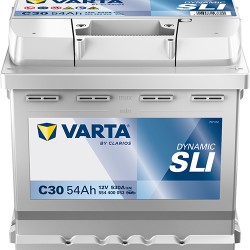 Batería Car battery Varta C30 12V 54Ah 530A para SEAT Leon Hatchback Van 1.2 TSI 2012